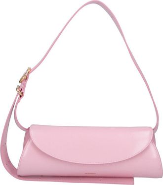 Jil Sander Pink Cannolo Cylindrical Leather Shoulder Bag