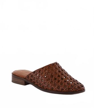 Seychelles Womens Meet Me Half Way Woven Leather Mules In Tan