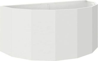 vidaXL Planter White 120 x 60 x 50 cm Steel vidaXL