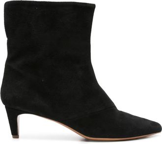 Forte_Forte Suède enkellaarzen - Zwart