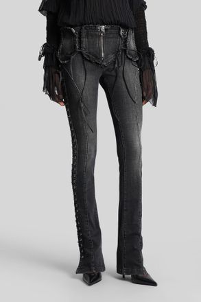 Blumarine Jeans In Black Cotton