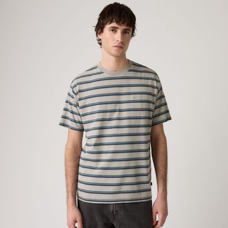 Levi's Red Tab Vintage Tee - Mens - XL - Multi Colour / Martin Stripe Dark Slate