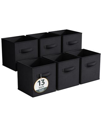 Sorbus 13In 6 Pack Fabric Storage Cubes