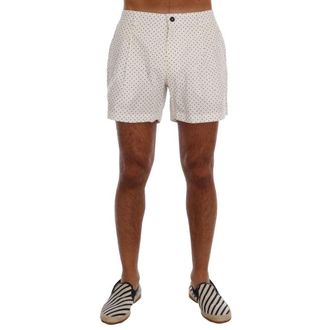 Dolce & Gabbana Witte Polyester Korte en Mini Shorts