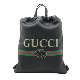 Gucci Pre-owned Backpacks, female, Black, Size: ONE SIZE Pre-owned Leather Backpack
