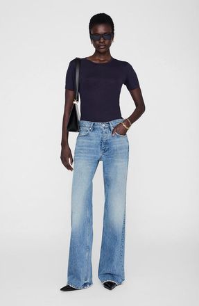 Anine Bing Sylvie Tee T-Shirt in Midnight Blue at Nordstrom, Size X-Small