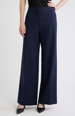 Nordstrom The Lennox Wide Leg Trousers in Navy Night at Nordstrom Rack, Size 2