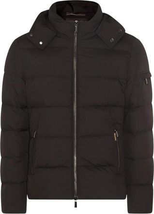 Moorer Zwarte donsjas met capuchon - Heren - Winterjassen - Zwart - 2XL - Jassen