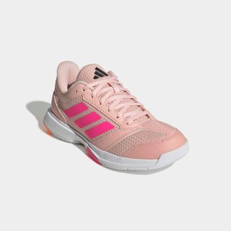 adidas Hallenschuh ADIDAS PERFORMANCE LIGRA 8 INDOOR, Damen, Gr. 38,5, blush pink, lucid pink, cloud wei&szlig;, Synthetik, Textil, Schuhe Hallenschuh, geeignet f&uuml;