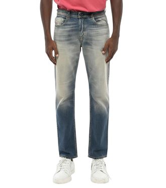 Diesel Blue Regular Mid Rise Jeans
