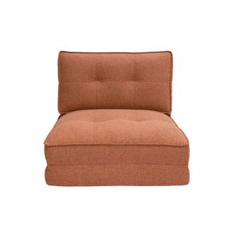 Miliboo Sill&oacute;n Cama De 1 Plaza De Tela Terracota Sally