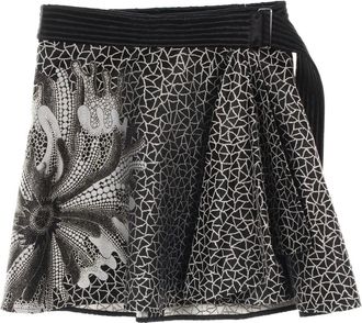 Louis Vuitton x Yayoi Kusama Minigonna a fiori anni 2010 - Nero