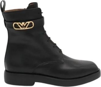 Emporio Armani Boots - Dames - Veterlaarzen - Zwart - 41 EU - Schoenen