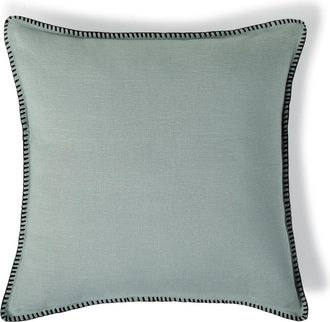 Febronie Coj&iacute;n lino 50x50 verde celad&oacute;n / negro