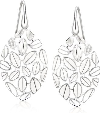 Ross-Simons Italian Sterling Silver Leaf Drop Earrings