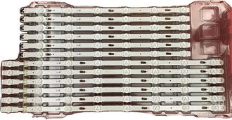 OEM Tira De Led, Material Cobre, 1128 Mm De Longitud, 14 Led, Compatible Con Modelos De La Serie Ue55, Juego De 12 Unidades