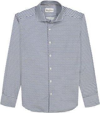 Robert Graham Banway Cotton Button-Up Shirt in Blue at Nordstrom Rack, Size 17.5 - R