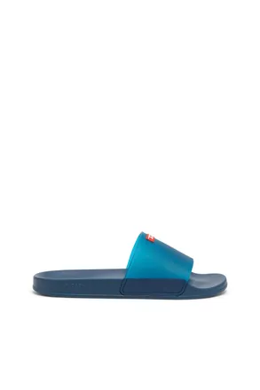 Diesel Sa-Swim - Rubber slides with transparent upper - Slides - Man - Blue