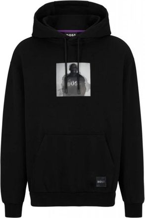 HUGO BOSS Hombre, Sudaderas, Negro, Talla: S