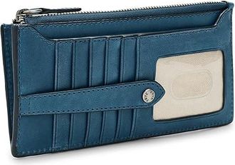 Frye Melissa Snap Card Womens Wallet Coin Purse Ink, Leather