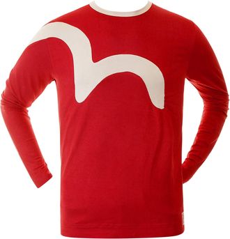 Evisu red Early Original Genuine Rare Insert Logo EV1214 J104 t Shirt EVIS0037