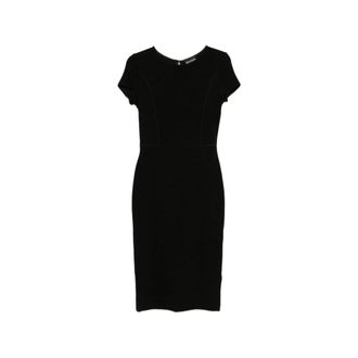 Emporio Armani Midi Jurk - Dames - Casual kleedjes - Zwart - 2XL - Kleedjes