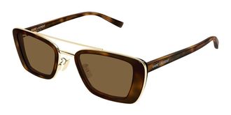 Saint Laurent SL 825 002 Mens Sunglasses Tortoiseshell Size 50 - Free RX Lenses - Free RX Lenses