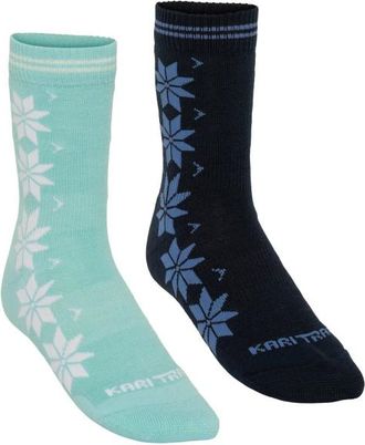 Kari Traa Vinst Wool Sock 2 Pack Merinosocken f&uuml;r Damen | bunt
