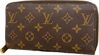 Louis Vuitton Brown Fuchsia Long Wallet (Bi-Fold) (Pre-Owned)