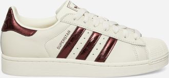 adidas Women s Superstar II Sneakers Off White / Maroon