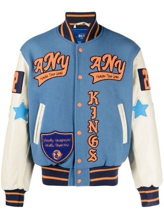 Awake NY Sportjack met patch - Blauw