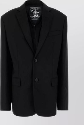Y / Project oversize blazer in stretch jersey