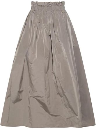 Herno taffeta A-line skirt - women - Polyester - 42 - Neutrals