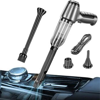 OEM Aspiradora Inal&aacute;mbrica Para Coche De 120 Vatios: Mini Escoba Recargable Para La Limpieza Interior, Potente, Inal&aacute;mbrica Y Compacta - Crezuo
