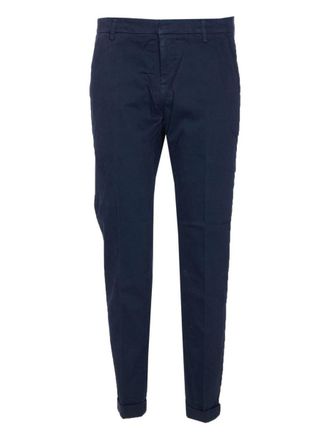 Dondup Slim Gaubert Trousers In Cotton Blue