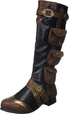 Ellie Shoes Mens 1 Heel Knee High Boots(Sizes) M BKBN