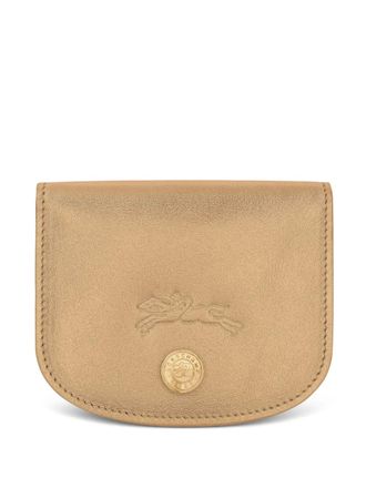 Longchamp Le Pliage Xtra snap-closure card holder - women - Calf Leather - One Size - Gold
