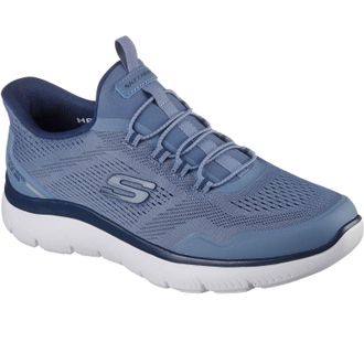 Skechers Summits Top Rate Textile Mens Slate Trainers - Grey - Size UK 10