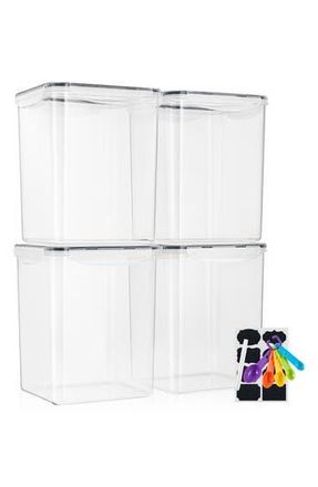 Sorbus 4-Pack Airtight Dry Food Storage Containers in Clear at Nordstrom Rack