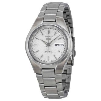 Seiko 5 Automatic Silver Dial Stainless Steel Mens Watch SNK601