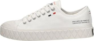 Palladium Palla Ace Low Lace-Up Shoe - Dames - Sneakers - Wit - 41 EU - Katoen - Schoenen