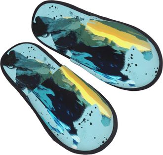 Generic Camping Slippers Horse Unisex Cotton Slippers Breathable Indoor Shoes For Home Women Indoor M