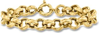 Ross-Simons Italian 14kt Yellow Gold Rolo-Chain Bracelet