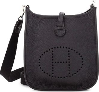 Herm&egrave;s Evelyne Bag Gen III Clemence TPM crossbody bag - Nero