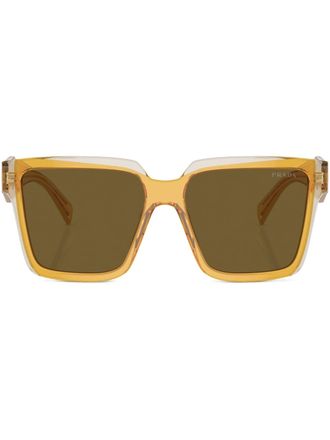 Prada Occhiali da sole oversize - Giallo