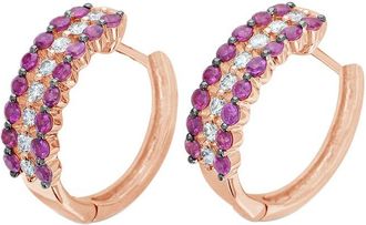 Le Vian 14K Strawberry Gold 1.61 Ct. Tw. Diamond & Ruby Earrings