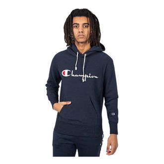 Champion Felpa con cappuccio Reverse Weave Script Logo - - Sweatshirts & Hoodies - Uomo - Blu - S