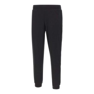 Emporio Armani Sweatpants, male, Black, Size: XL Logo Series Joggers