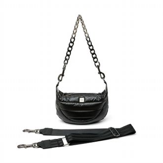 Think Royln Womens Tiny Dancer Crossbody Bag In Pearl Black