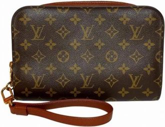 Louis Vuitton Pre-owned Clutches, female, Brown, Size: ONE SIZE Pre-owned Canvas louis-vuitton-bags